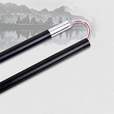 REBORNSUN RBZD0304 Folding Aluminum Alloy Trekking Pole 5-Section Ultra-Light Hiking Stick Adjustable Outdoor Ultra-Short Hiking Pole with External Safe Lock