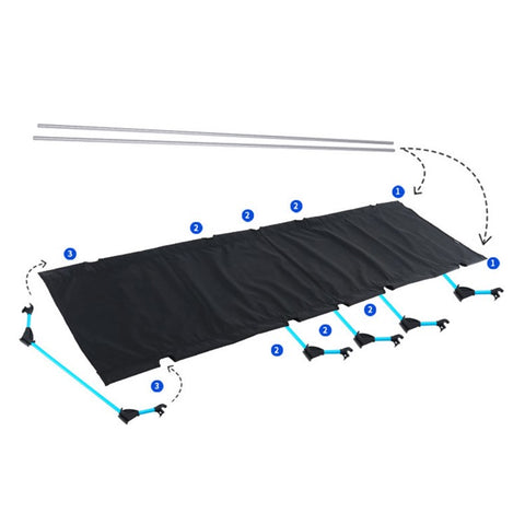 Camping Cot for Outdoor Backpacking Hiking Travel Tent Ultralight Folding Sleeping Bed