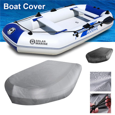 270*165*46cm 210D Oxford Cloth V Shape Marine Boat Cover Waterproof Inflatable Boat Cover
