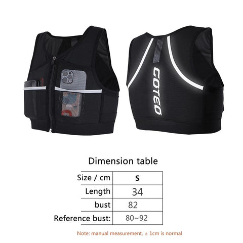 2235 Hydration Running Vest Reflective Sports Chest Bag Front Chest Pack for Cycling Race Marathon Hiking