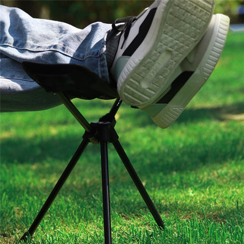 Outdoor Foot Support Stool Leisure Nap Recliner Footrest Aluminum Alloy Mesh Cloth Folding Lazy Footrest