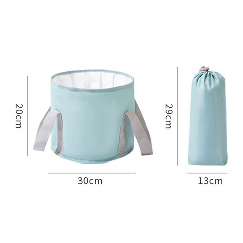 AOTU Thermal Insulation Aluminum Foil Foot Bath Basin Home Foot Soaking Bucket for Travel, Size: S