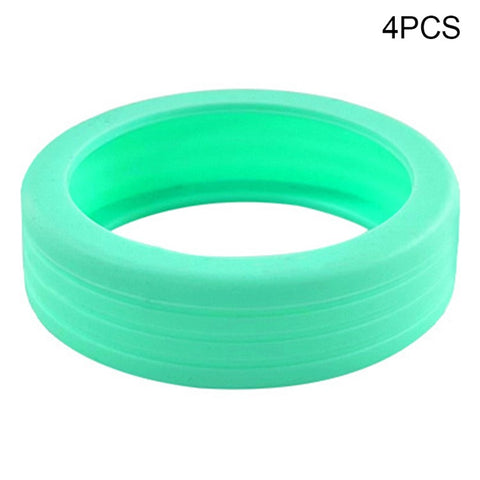 4PCS Carry-On Luggage Wheel Covers Hollow-Out Silicone Silent Protection Cases