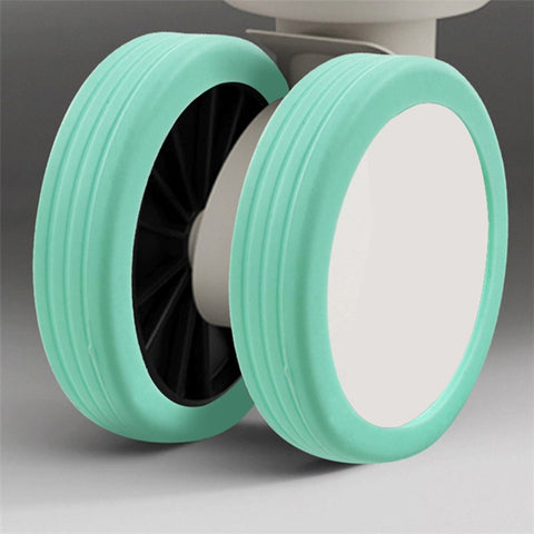 4PCS Carry-On Luggage Wheel Covers Hollow-Out Silicone Silent Protection Cases