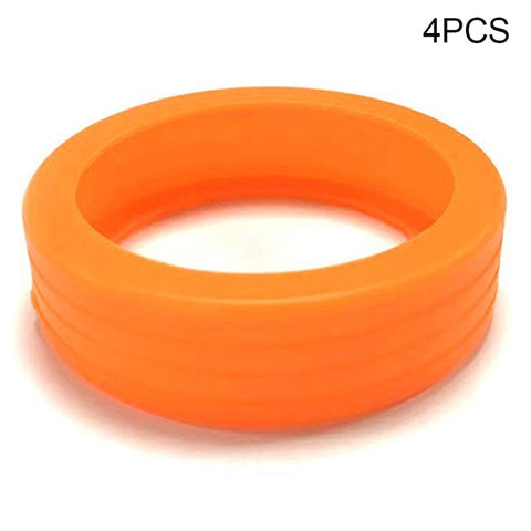 4PCS Carry-On Luggage Wheel Covers Hollow-Out Silicone Silent Protection Cases