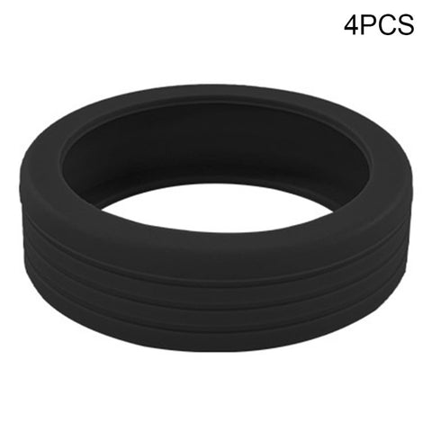 4PCS Carry-On Luggage Wheel Covers Hollow-Out Silicone Silent Protection Cases