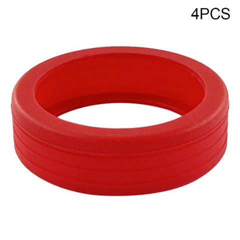 4PCS Carry-On Luggage Wheel Covers Hollow-Out Silicone Silent Protection Cases