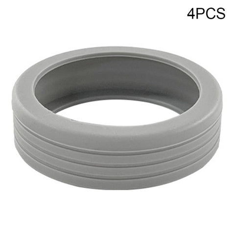 4PCS Carry-On Luggage Wheel Covers Hollow-Out Silicone Silent Protection Cases