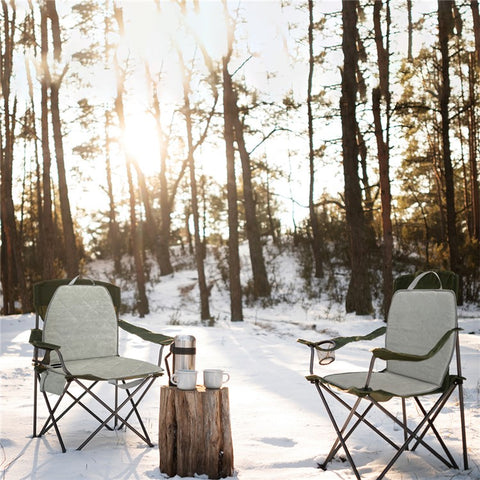 MYDAYS OUTDOOR 850230 Heated Seat Cushion Backrest Seat Mat for Outdoor Fishing Camping