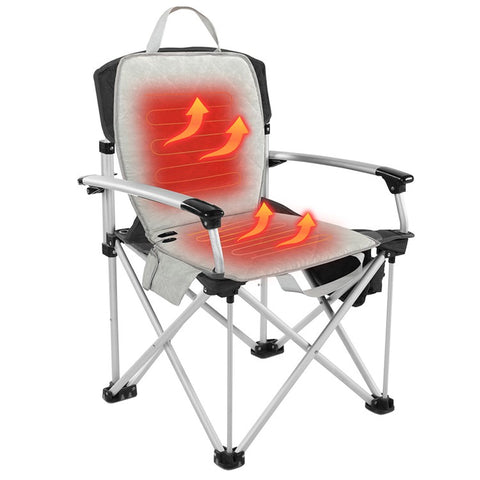 MYDAYS OUTDOOR 850230 Heated Seat Cushion Backrest Seat Mat for Outdoor Fishing Camping