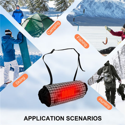 Outdoor Hand Warmer 40x19cm Heated Hand Muff Pouch for Cold Weather