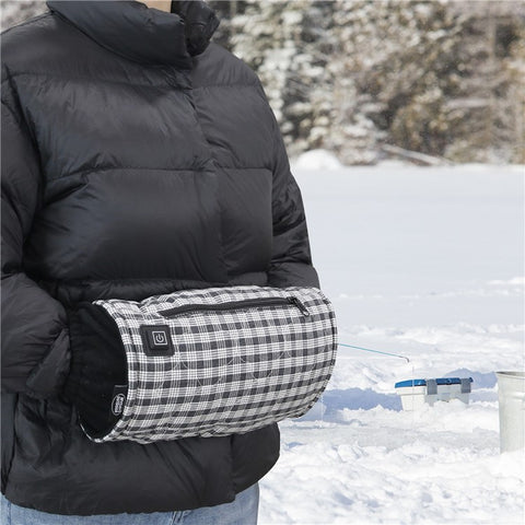Outdoor Hand Warmer 40x19cm Heated Hand Muff Pouch for Cold Weather