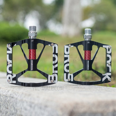 ROCKBROS K307T Ultralight Cycling Pedals Wide Platform MTB Mountain Bike Reflective Bicycle Bearing Pedals