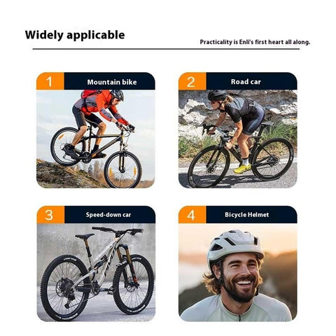 ENLEE RS2319 Bicycle Helmet Personalized Creative Stickers PVC Decorative Decals