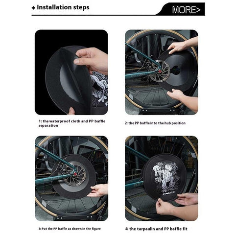 ENLEE E22128 Mountain Bike Disc Brake Cover Anti Overspray Bicycle Brake Shield