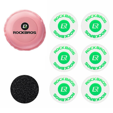ROCKBROS 6Pcs Bicycle Inner Tire Patch Repair Kit No-glue Adhesive Quick Dry Repair Tool Set