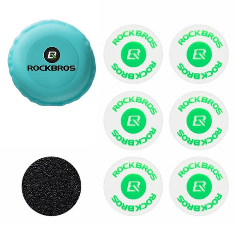 ROCKBROS 6Pcs Bicycle Inner Tire Patch Repair Kit No-glue Adhesive Quick Dry Repair Tool Set