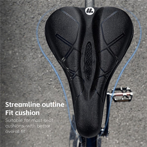 WEST BIKING Bicycle Seat Cover Silicone Memory Sponge Saddle Cushion Pad with Adjust Knob