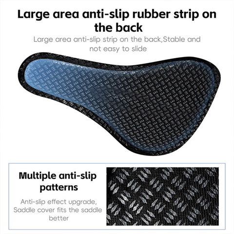 WEST BIKING Bicycle Seat Cover Silicone Memory Sponge Saddle Cushion Pad with Adjust Knob