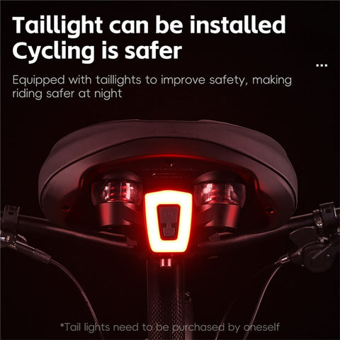 WEST BIKING Bicycle Saddle Wide Comfort Seat Shock Absorbing Spring Cushion with Taillight Mount