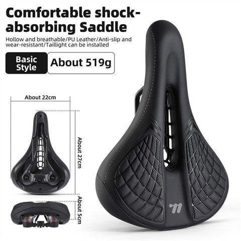 WEST BIKING 0801238B0000 Bicycle Saddle Comfort Shock Absorbing Bike Seat (Basic Style)