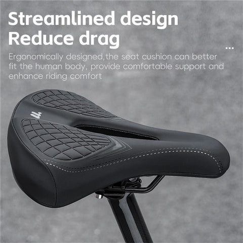 WEST BIKING 0801238B0000 Bicycle Saddle Comfort Shock Absorbing Bike Seat (Basic Style)