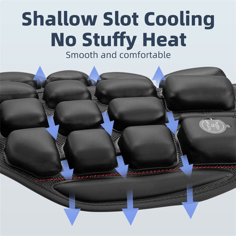 ROCKBROS Inflatable Seat Cushion Air Fillable Cooling Down Air Seat Pad Pressure Relief Ride Touring Saddle Cover for Motorcycle Scooter