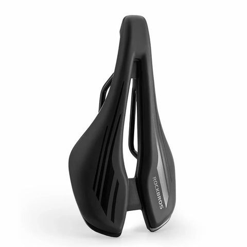 ROCKBROS 38210060001 PU Leather + Shock-Absorbing Sponge Bike Seat Hollow Bicycle Saddle