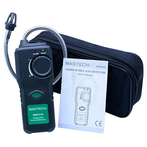 MASTECH MS6310 Gas Detector, Combustible Gas Leak Detector Meter Test for Natural Butane Paint Thinner Flammable Gas Analyzer