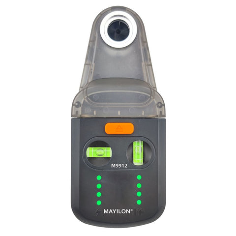 MAYILON M9912 (DC10) 2-in-1 Electric Drilling Dust Collector Red Light Laser Level Multifunction Laser Level with Two Bubbles Angle Measuring Tool for Carpentry, Building