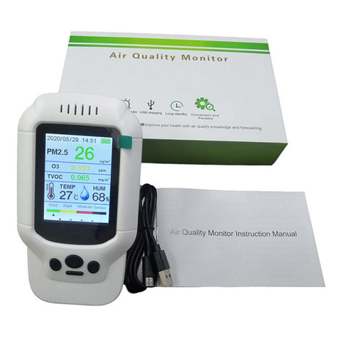 Air Quality Pollution Monitor Temperature Humidity Meter Teste PM2.5 Dust Detector for Home and Office