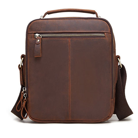 HUMERPAUL MH573 Men Messenger Bag Small Top Layer Cowhide Leather Multipurpose Shoulder Bag