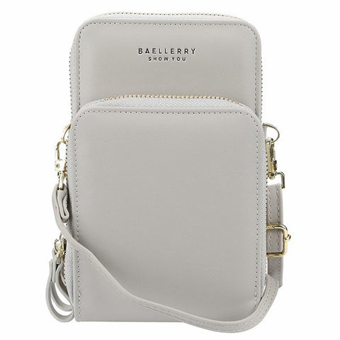 BAELLERRY N0102 Crossbody Bag for Women, Comfortable Shoulder Bag Teen Girl's Long Strap Purse Clutch Wallet Phone Bag