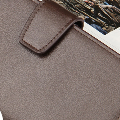 BAELLERRY 171B Men's Clutch Bag PU Leather Wristlet Wallet Card Carrying Purse Driving License Keys Phone Organization Bag