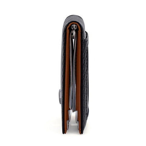 BAELLERRY K9307 Minimalist RFID Blocking PU Leather Men Wallet with Multiple Card Slots and Money Clip