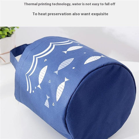 Lunch Tote Bag Oxford Cloth Insulated Lunch Cooler Bag Food Container Carrying Handbag