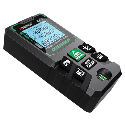 ANENG G120 Portable Handheld Laser Rangefinder 120m Measuremen Range Green Beam Laser Distance Measure Tool