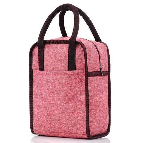 Oxford Cloth Aluminum Foil Thick Lunch Bag Portable Insulated Bento Lunch Bag
