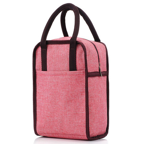 Oxford Cloth Aluminum Foil Thick Lunch Bag Portable Insulated Bento Lunch Bag