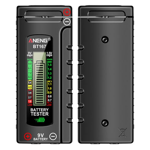 ANENG BT167 Battery Power Tester Analog Bar Display AA AAA Lithium Battery Capacity Tester