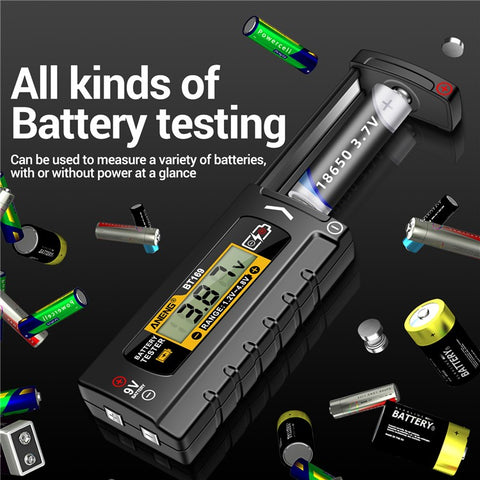 ANENG BT169 Battery Power Tester Digital Display AA AAA Lithium Battery Voltage Tester