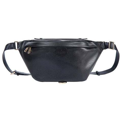 BAELLERRY N8854 Crossbody Bag Fanny Pack Vintage PU Leather Sling Chest Bag