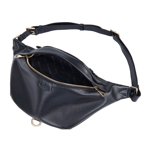 BAELLERRY N8854 Crossbody Bag Fanny Pack Vintage PU Leather Sling Chest Bag