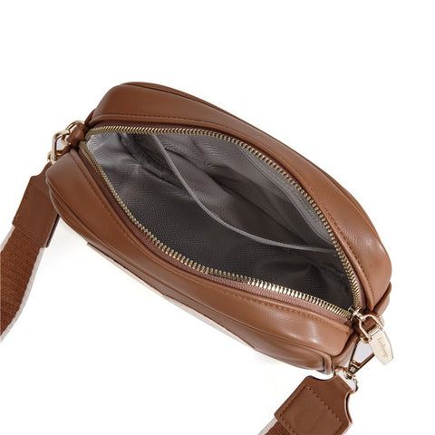BAELLERRY N8936 Crossbody Bag Heart Pattern Women Ladies Shoulder Bag with Small Bag
