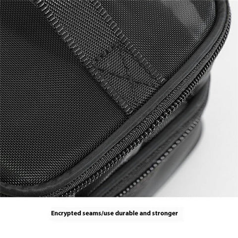 Double Layer Zipper Mesh Toiletry Bag Portable Travel Nylon Makeup Cosmetics Storage Organizer