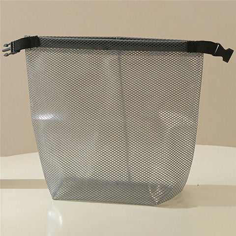 Portable Toiletry Bag with Quick Release Buckle Waterproof EVA Frosted Makeup Case Size S