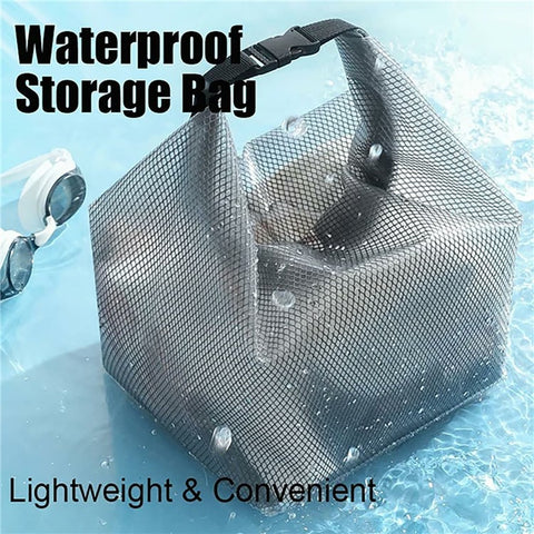 Portable Toiletry Bag with Quick Release Buckle Waterproof EVA Frosted Makeup Case Size S