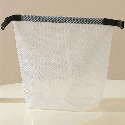 Portable Toiletry Bag with Quick Release Buckle Waterproof EVA Frosted Makeup Case Size S