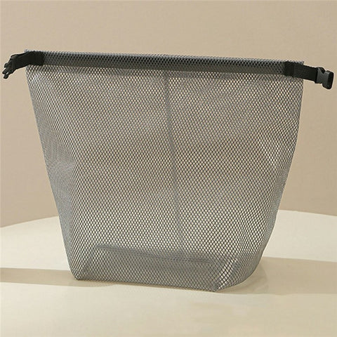 Portable Toiletry Bag with Quick Release Buckle Waterproof EVA Frosted Makeup Case Size L