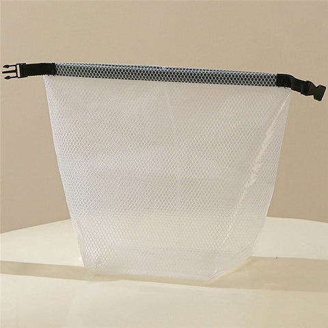 Portable Toiletry Bag with Quick Release Buckle Waterproof EVA Frosted Makeup Case Size L
